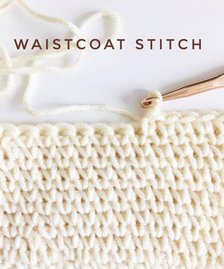 Waistcoat Crochet Stitch Tutorial Flat
