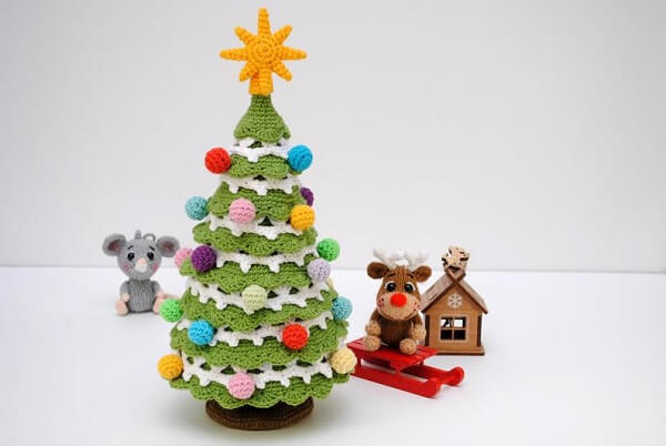 Amigurumi Christmas Tree Crochet Pattern by Crochet Toys Ukraine