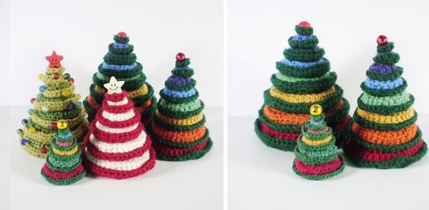 Going Round in Circles Crochet Christmas Tree Pattern by Frankie Brown