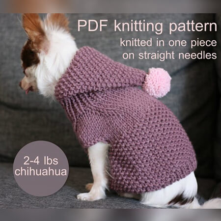 crochet dog sweater for chihuahua