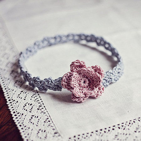 Crochet Headband Accessories Pattern Flower