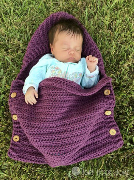 Newborn Sleep sack crochet baby pattern