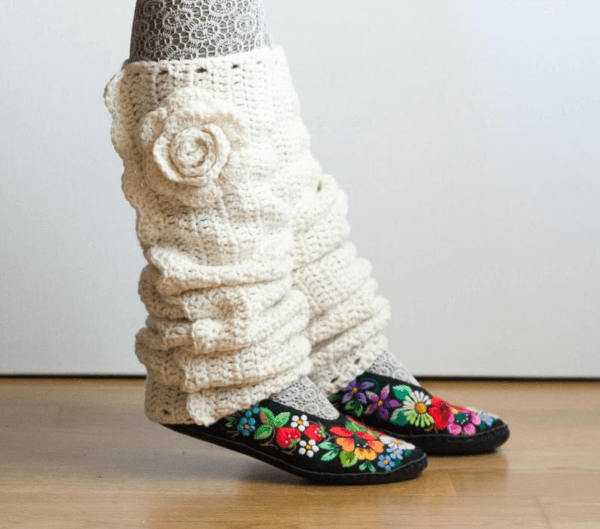 Seven League Crochet Leg Warmers Pattern by Whisper Twister