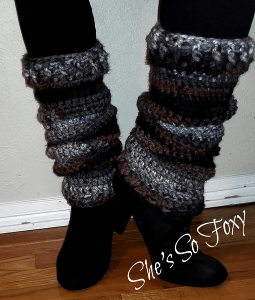 She's So Foxy Crochet Leg Warmers Pattern by Crochet Eh Designs
