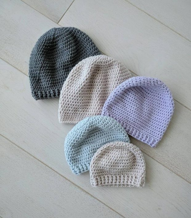 Simple Crochet Beanie Pattern