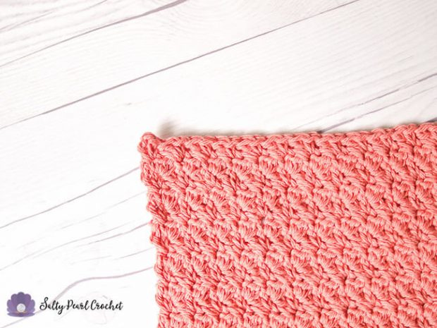 Suzette Stitch Crochet Washcloth Pattern Details