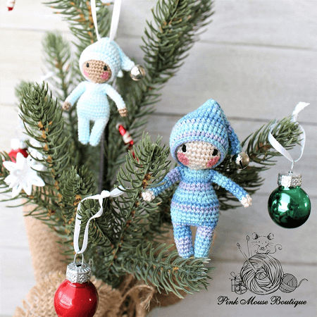 Crochet Waldorf Amigurumi Elf Pattern by Pink Mouse Boutique