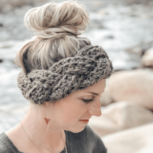 Braided Chunky Headband Crochet Pattern by Wild Sapling