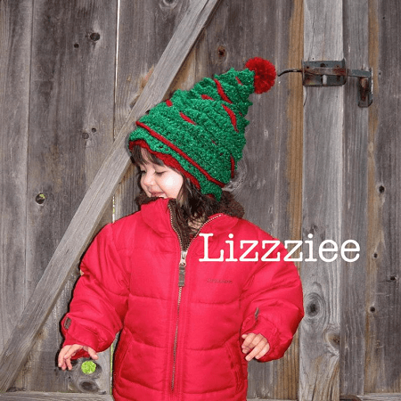 Christmas Tree Crochet Hat Pattern by Lizzzie