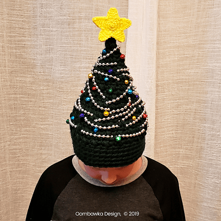 Christmas Tree Hat Crochet Pattern by Oombawka Designs
