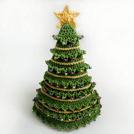 Christmas Tree Hat Crochet Pattern by Crochet Spot Patterns