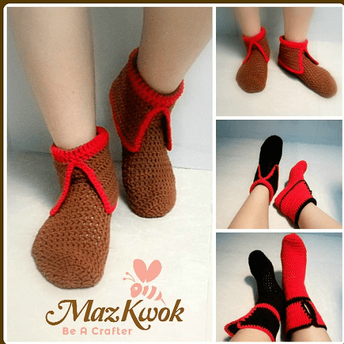 Collared Socks Pattern by Be A Crafter