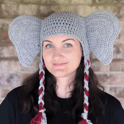 Crochet Ear Elephant Pattern by Sunny Sunflower Crafts