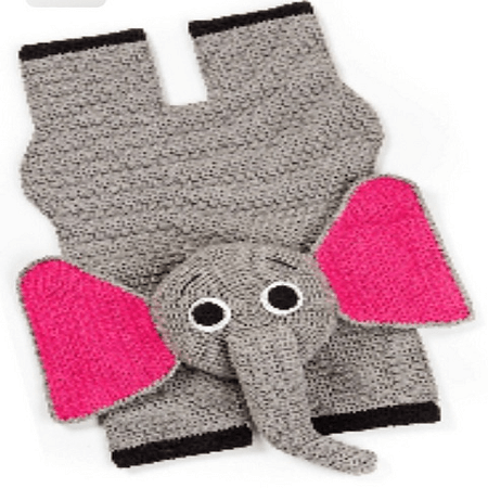 Crochet Elephant Rug Pattern by Barbara Roy