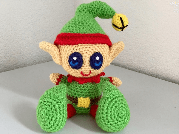 Crochet Christmas Elf Pattern by JB Crochet Wizard