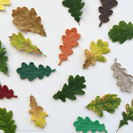 Crochet Oak Leaf Pattern by In The Yarn Garden