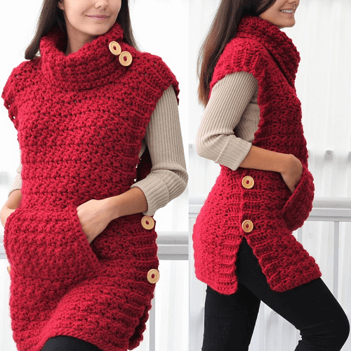 Crochet Poncho Pattern by The Easy Design