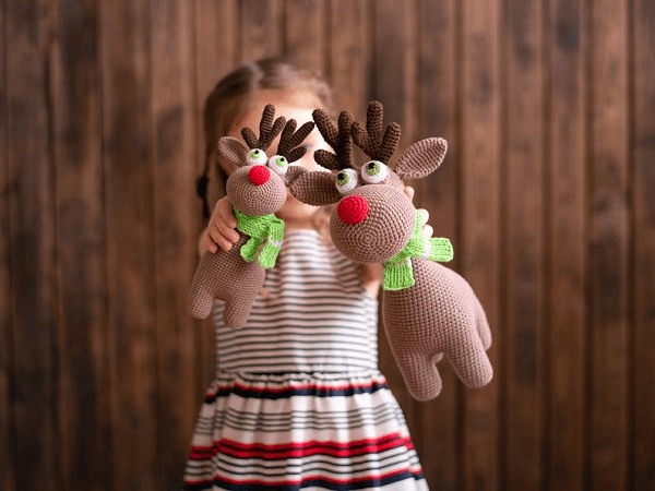 Rudolf The Reindeer Crochet Pattern by Mommy Patterns