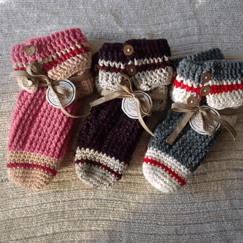 Crochet Slipper Socks Pattern by The Curly Vine
