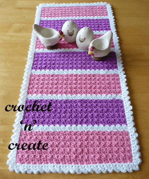 Crochet Table Runner Pattern by Heather Davidson