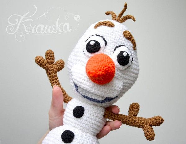 disney olaf toy crochet pattern