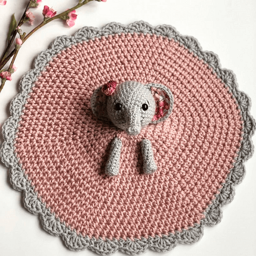 Ellie The Elephant Lovey Crochet Pattern by A Purpose And A Stitch