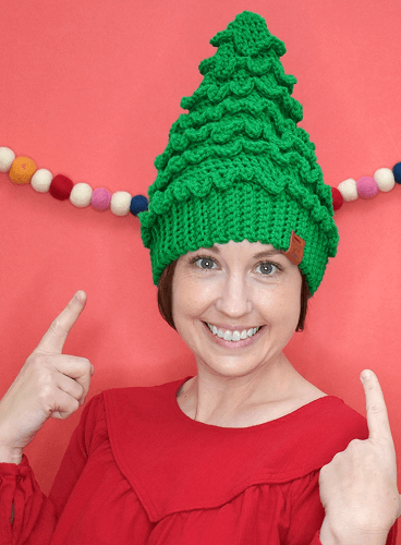 Free Crochet Christmas Tree Hat Pattern by Dream A Little Bigger