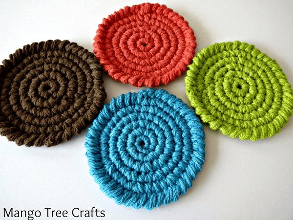 Free Coaster Crochet Pattern by Mango Tree Crafts