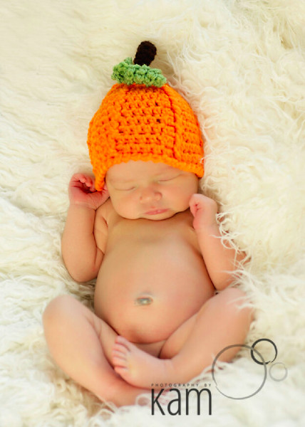 halloween pumpkin for adults and  babies crochet hat costume pattern