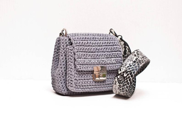 handmade detailed crochet crossbody sling bag