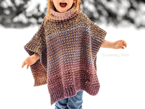 Lucky Penny Poncho Crochet Pattern by By Sincerely Pam