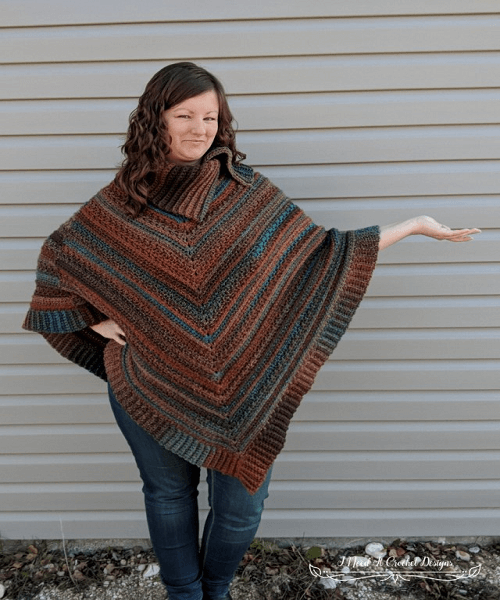 Perfect Poncho Crochet Pattern by I Need It Crochet Designs