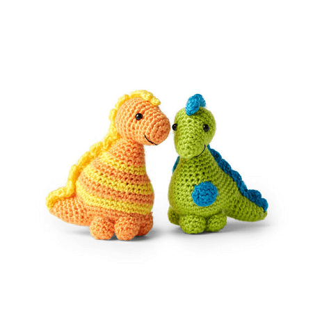Stellan And Stanley Crochet Dinosaur Pattern by Yarnspirations