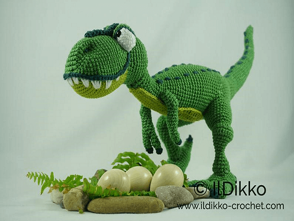 T-mothy The T-Rex Dinosaur Amigurumi Crochet Pattern by Il Dikko