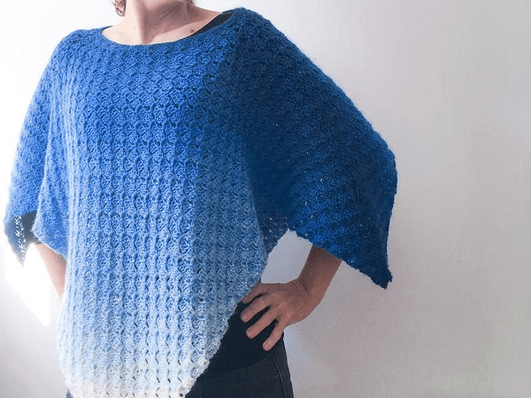 Crochet Unisex Poncho Pattern by Dora Does