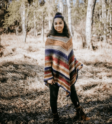 Wasilla Poncho Crochet Pattern by Jennifer Pionk