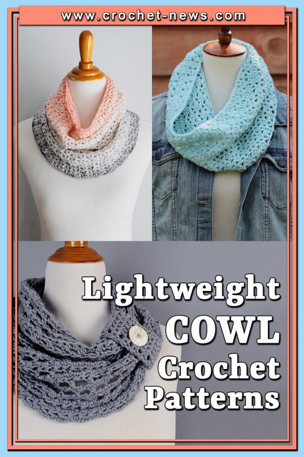 LIGHTWEIGHT CROCHET COWL PATTERNS