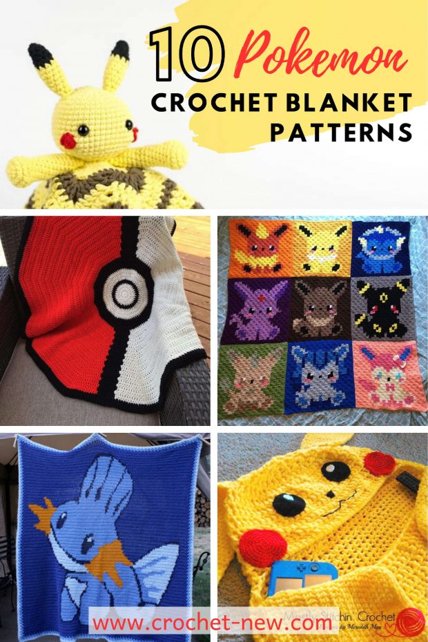 10 Pokemon Crochet Blanket Patterns