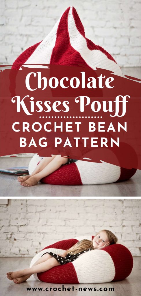 Chocolate Kisses Pouff Crochet Bean Bag Pattern