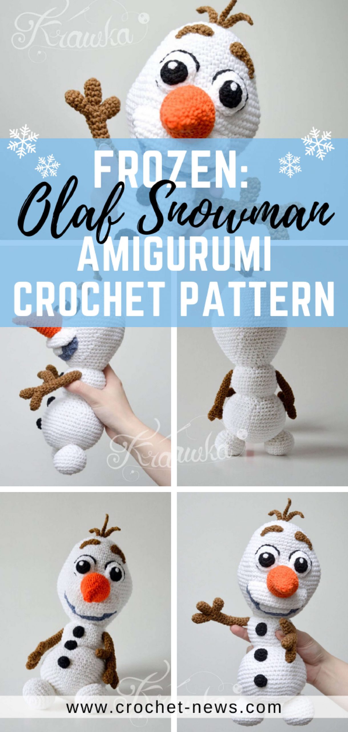 15 Olaf Amigurumi Snowman Crochet Patterns - Crochet News