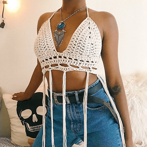 Athena Bralette Crochet Pattern by Doe And Deer Crochet