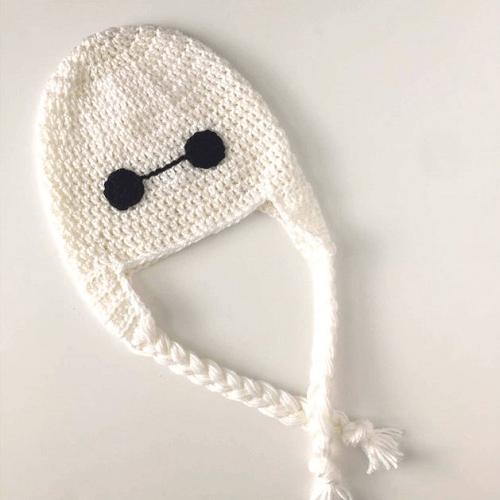 Baymax Crochet Hat Pattern by Hooks And Yarn Studio