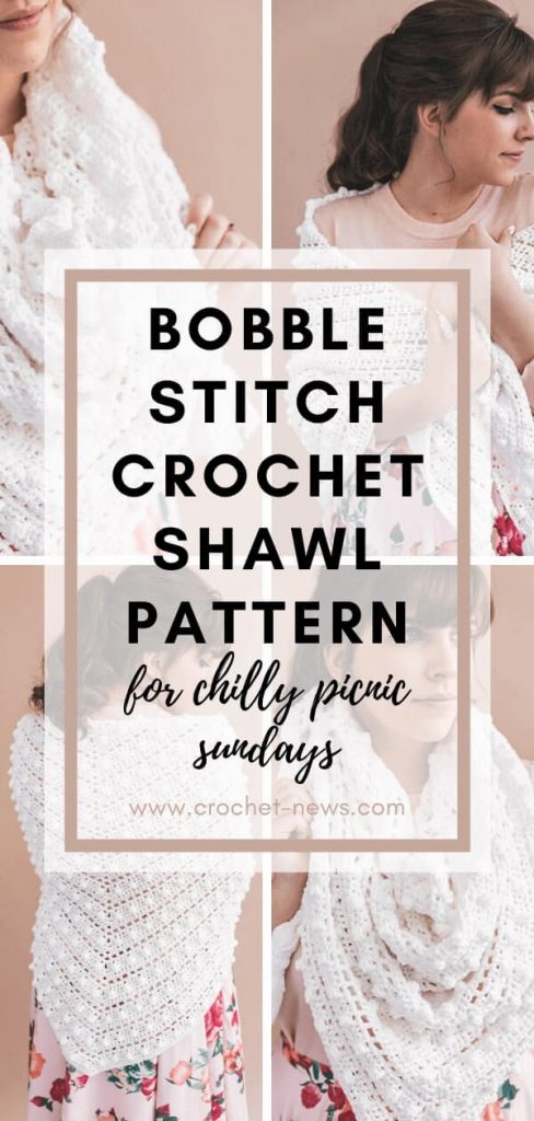 bobble stitch shawl pattern