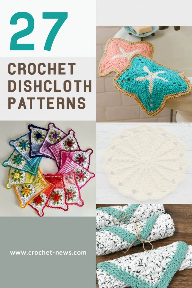 A Dozen and One Tunisian Dishcloths crochet pattern book