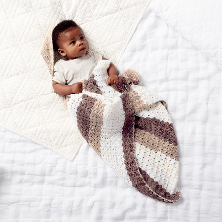 Envelope Baby Sleep Sack Crochet Pattern by Yarnspirations