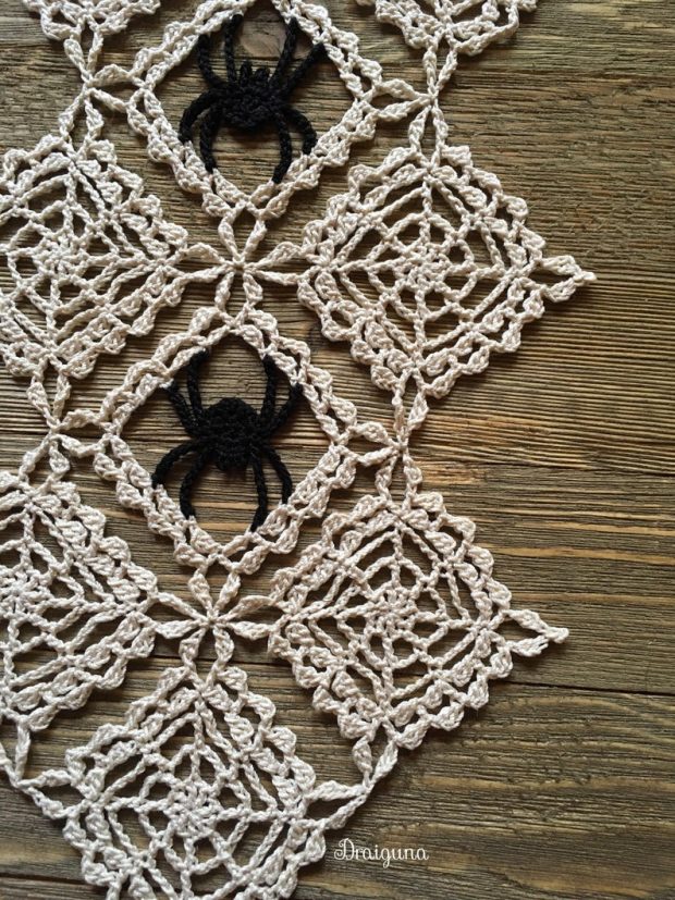 halloween wall doily crochet pattern