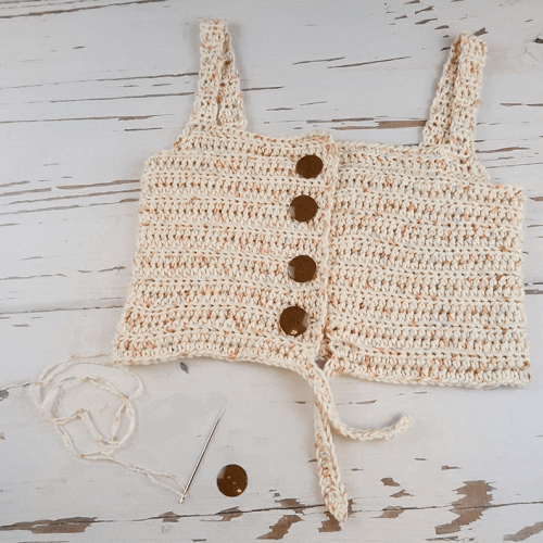 Meadow Tie Top Crochet Bralette Pattern by Taylor Lynn Crochet