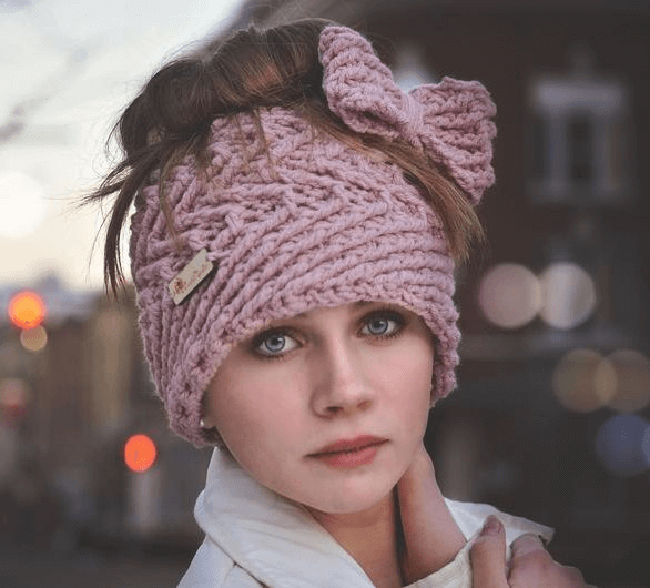 Messy Bun Hat Crochet Pattern by Crochet Garden
