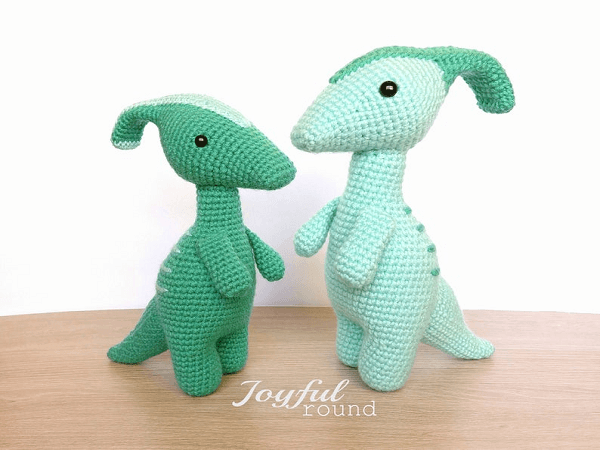 Parasaurolophus Crochet Pattern by Joyful Round