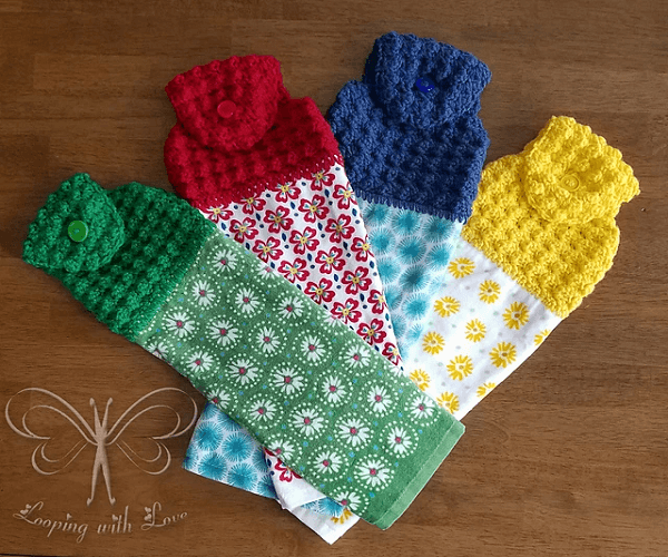 Puff Kitchen Towel Topper Pattern by Ashley Bower